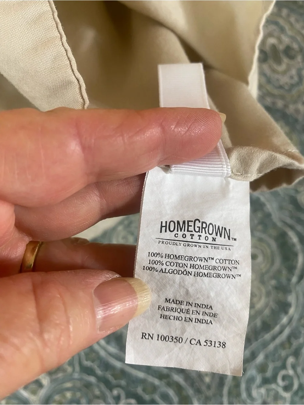 Luxury Cream Sheet Soft Neutral Bedding by Heartland cotton